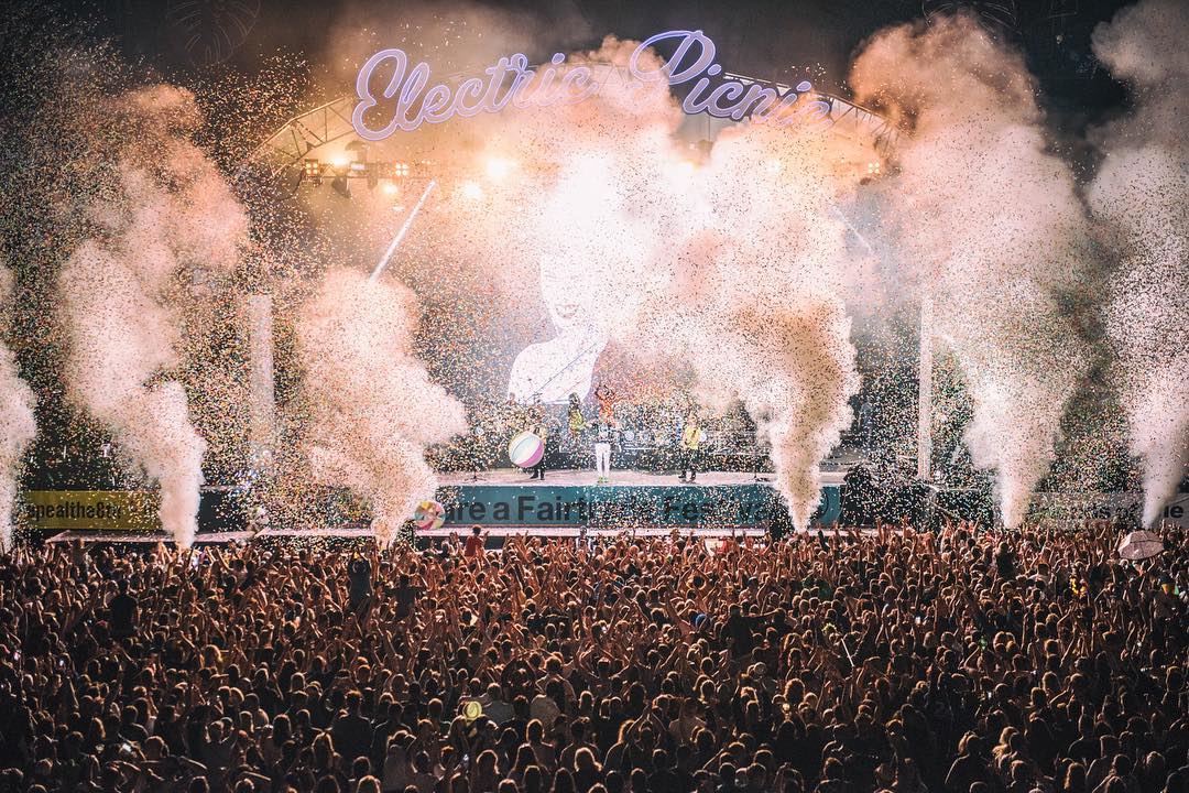 People enjoying the music at Electric Picnic