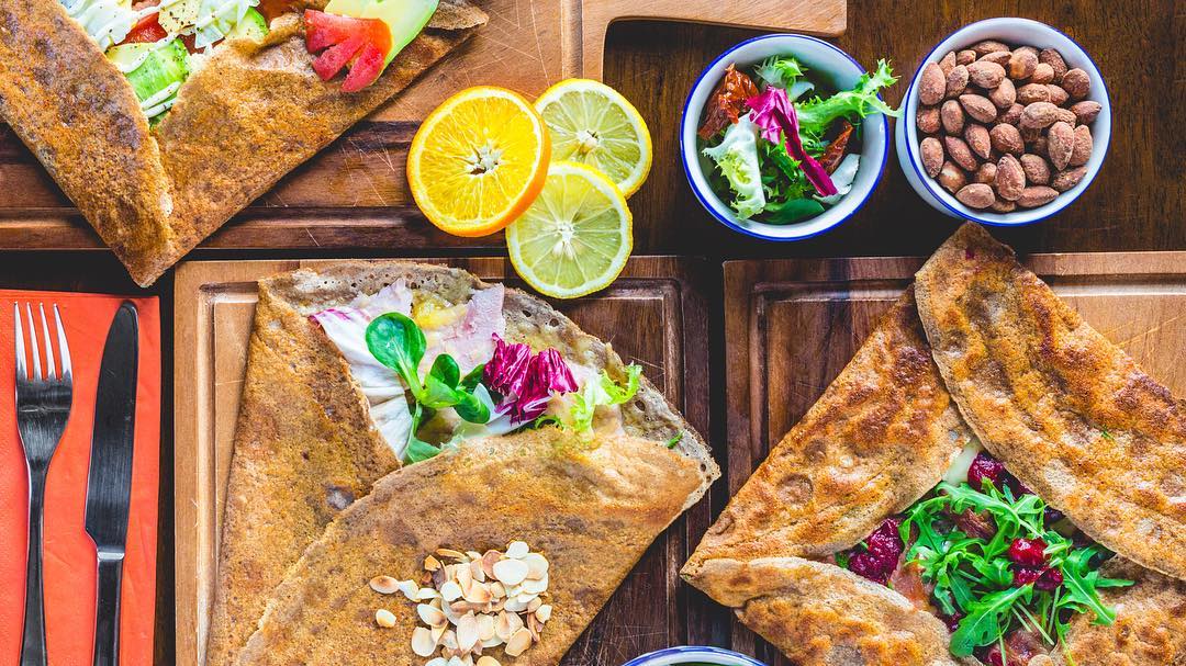 Delicious food at Voici Creperie