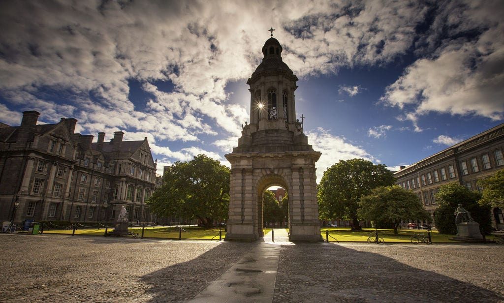 A view of Trinity College gardens