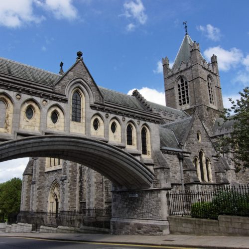The exterior view of the Christ Church Cathedral