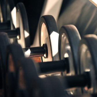 Weights at Hotel gym