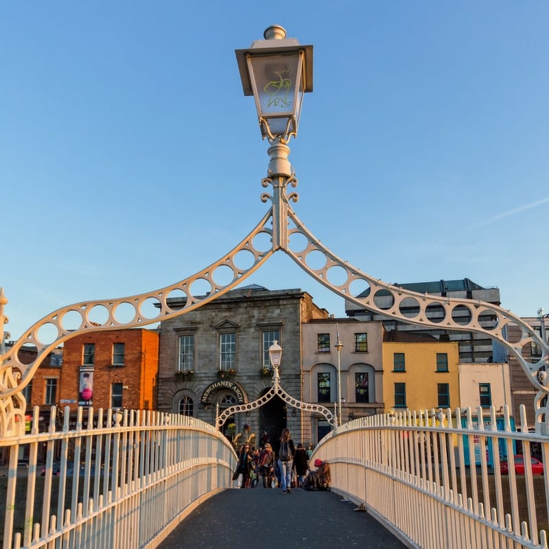 The Ha'Penny Bridge Dublin City