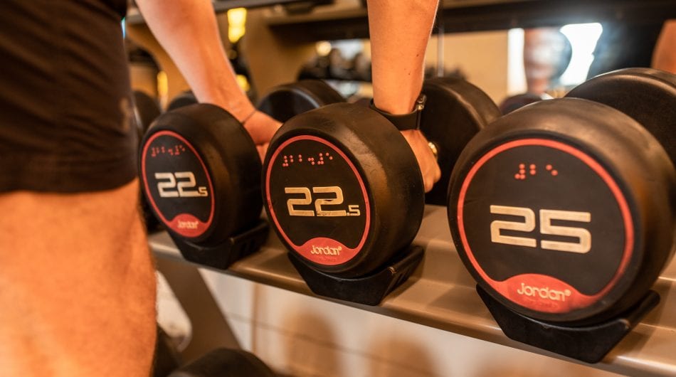 weights at core fitness in the mont hotel